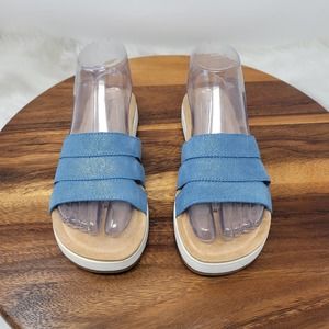 Koolaburra By UGG Blue Sparkle Slide Flip Flop 6 NWOT